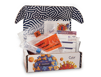 CUUR package design, collateral, print, layout, graphic design, marketing, target audience, custom Illustration